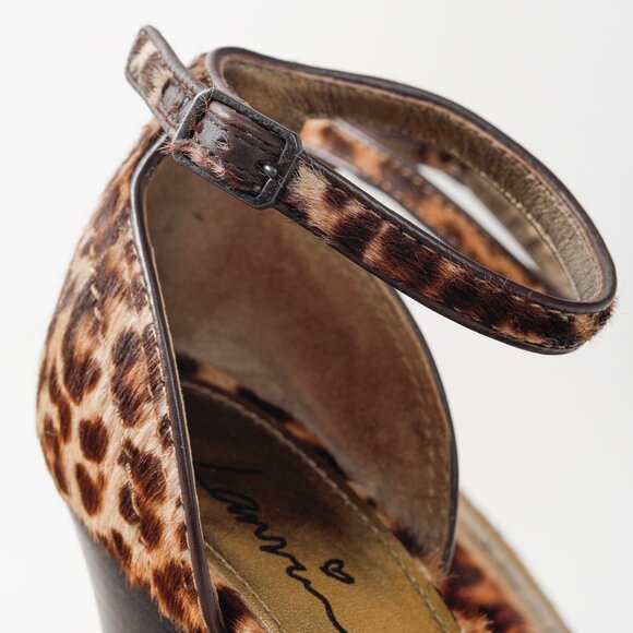 Lanvin AW/13 Brown Leopard Pony Hair Platform Heels - Picture 9 of 11